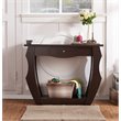 Bowery Hill Modern Wood 1-Drawer Console Table in Walnut