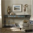 Bowery Hill Wood Azure Blue Console Table Rectangular 72