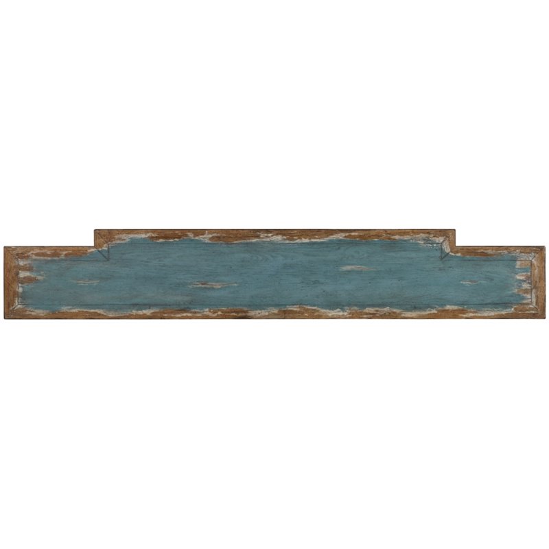 Bowery Hill Wood Azure Blue Console Table Rectangular 72