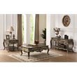 Bowery Hill Contemporary 2 Drawer Console Table in Vintage Oak