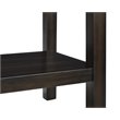 Bowery Hill Modern Marble Top Console Table in Espresso