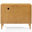 Bowery Hill Mid-Century Wood Media Console Table in Acorn Brown/Gold