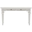 Bowery Hill Mid-Century 2 Drawer Console Table in Pure White