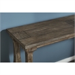 Bowery Hill Modern Solid Wood Console Table in Gray