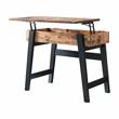 Bowery Hill Modern Wood Lift-Top Console Table in Brown