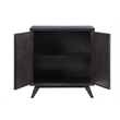 Bowery Hill Transitional Wood Console Table in Dark Gray