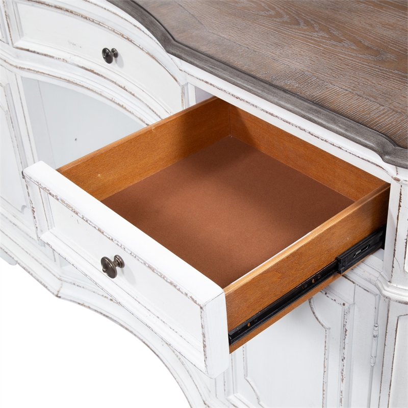 Bowery Hill Contemporary Antique White Server
