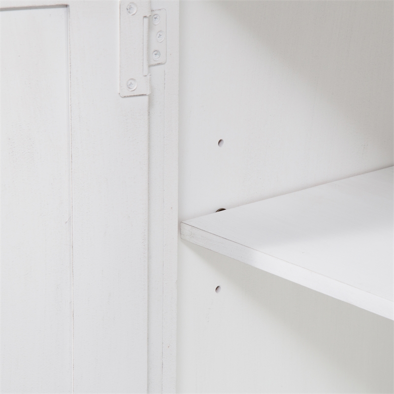 Bowery Hill Contemporary Antique White Server