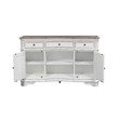 Bowery Hill Contemporary Antique White Server
