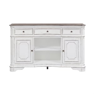 Bowery Hill Contemporary Antique White Server
