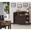 Bowery Hill Modern Wood Multi-Storage Buffet in Wenge