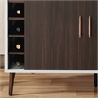 Bowery Hill Modern Wood Multi-Storage Buffet in White