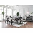 Bowery Hill Transitional Wood Wine Rack Sideboard in Gray