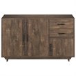 Bowery Hill Rustic Wood Two-Drawer Buffet in Reclaimed Oak
