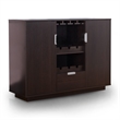 Bowery Hill Contemporary Wood Wine Rack Buffet in Espresso