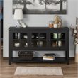 Bowery Hill Contemporary Wood Multi-Storage Buffet in Black