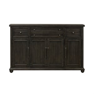 Bowery Hill Traditional Vintage Hall Buffet in Antique Pewter