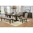 Bowery Hill Transitional Solid Wood 3-Drawer Buffet in Espresso