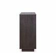 Bowery Hill Mid-Century Server with Wine Bottle Rack in Espresso