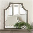 Bowery Hill Contemporary Arch Mirror in Gray Wash
