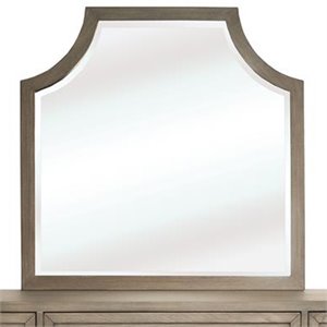 Bowery Hill Contemporary Arch Mirror in Gray Wash