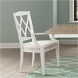Bowery Hill Assembled Contemporary Dining Arm Chair in Paperwhite