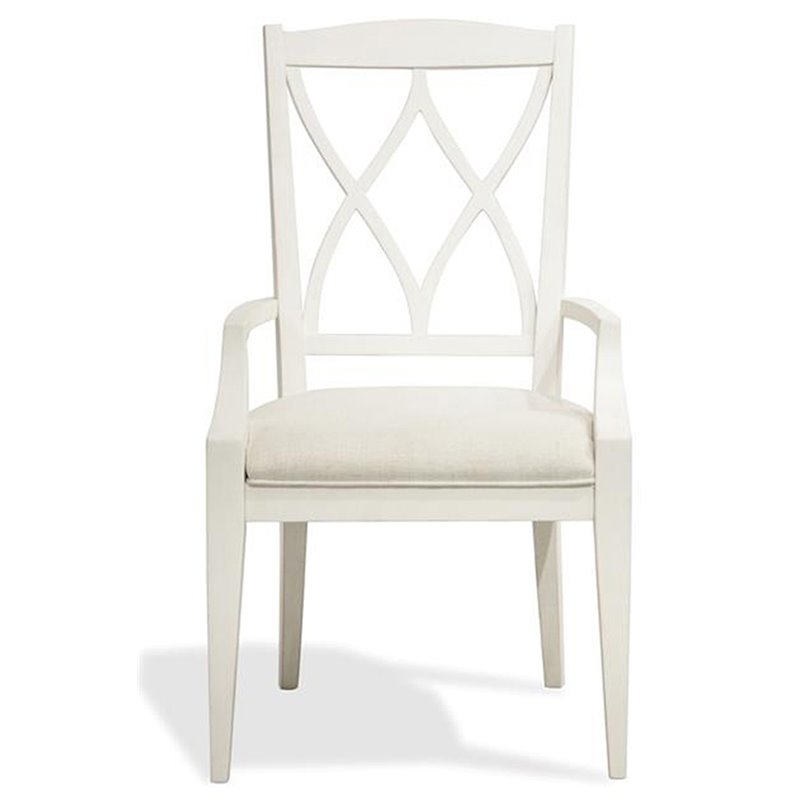 Bowery Hill Assembled Contemporary Dining Arm Chair in Paperwhite