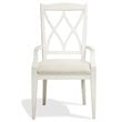 Bowery Hill Assembled Contemporary Dining Arm Chair in Paperwhite