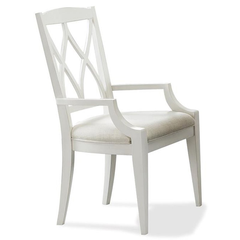 Bowery Hill Assembled Contemporary Dining Arm Chair in Paperwhite