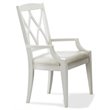 Bowery Hill Assembled Contemporary Dining Arm Chair in Paperwhite