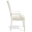 Bowery Hill Assembled Contemporary Dining Arm Chair in Paperwhite