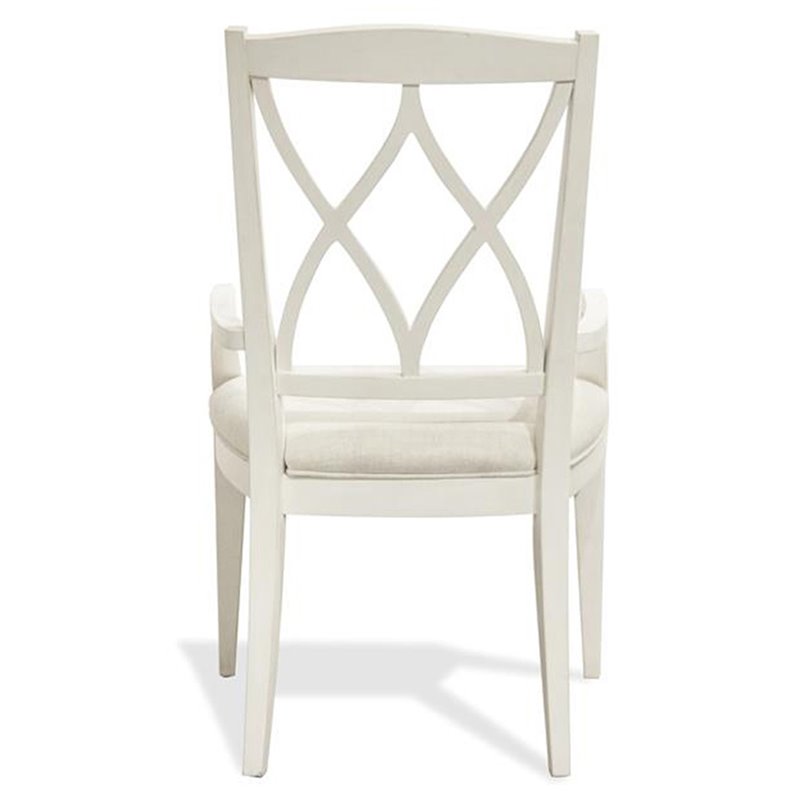 Bowery Hill Assembled Contemporary Dining Arm Chair in Paperwhite
