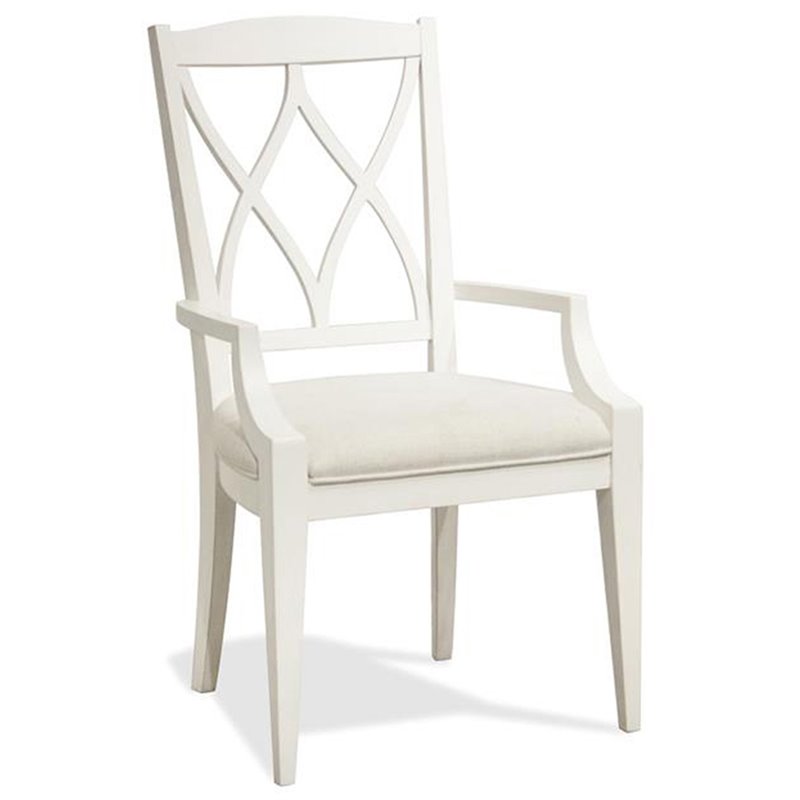 Bowery Hill Assembled Contemporary Dining Arm Chair in Paperwhite