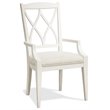 Bowery Hill Assembled Contemporary Dining Arm Chair in Paperwhite
