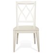 Bowery Hill Assembled Contemporary Dining Side Chair in Paperwhite