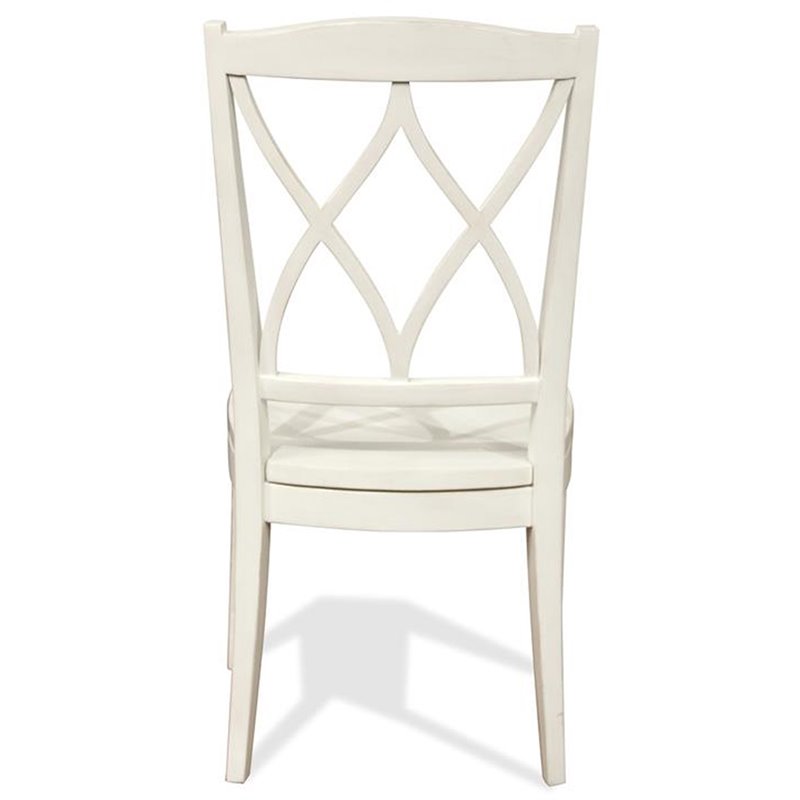 Bowery Hill Assembled Contemporary Dining Side Chair in Paperwhite