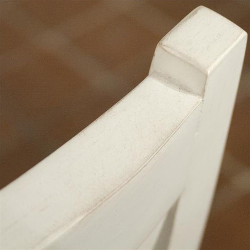 Bowery Hill Assembled Contemporary Dining Side Chair in Paperwhite