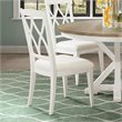 Bowery Hill Assembled Contemporary Dining Side Chair in Paperwhite