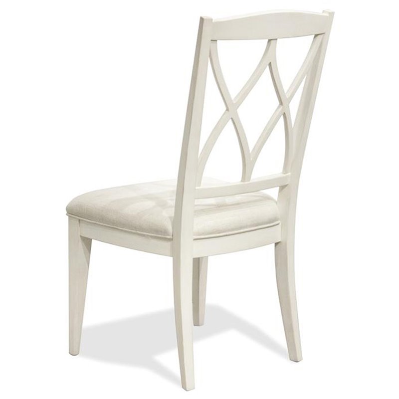 Bowery Hill Assembled Contemporary Dining Side Chair in Paperwhite