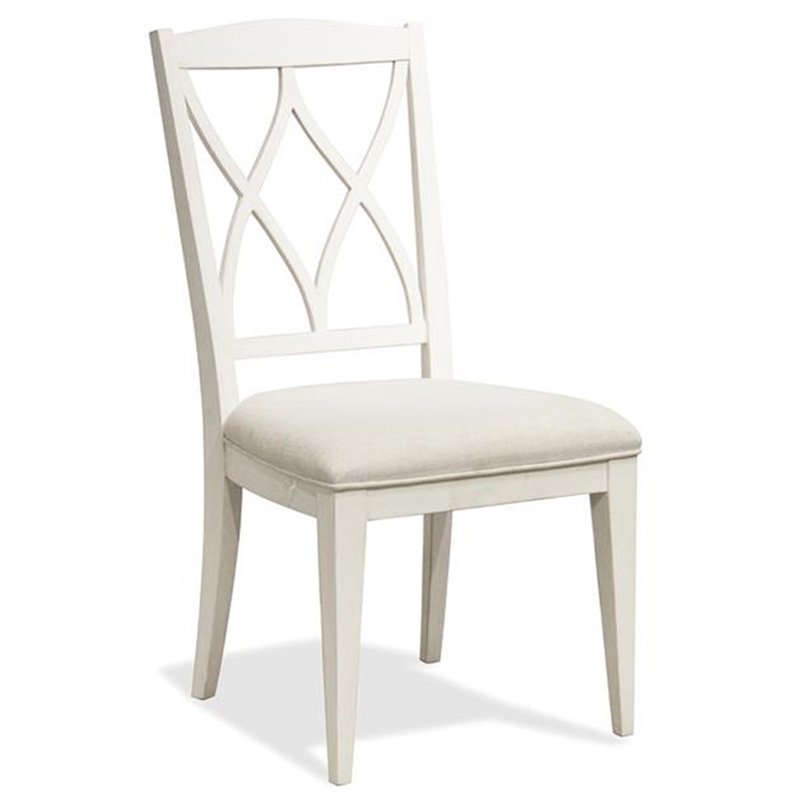 Bowery Hill Assembled Contemporary Dining Side Chair in Paperwhite