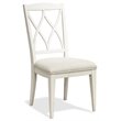 Bowery Hill Assembled Contemporary Dining Side Chair in Paperwhite