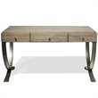 Bowery Hill Contemporary Computer Desk in Natural and Black