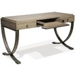 Bowery Hill Contemporary Computer Desk in Natural and Black