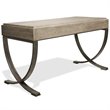 Bowery Hill Contemporary Computer Desk in Natural and Black