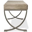Bowery Hill Contemporary Computer Desk in Natural and Black