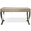 Bowery Hill Contemporary Computer Desk in Natural and Black