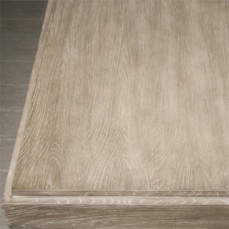 Bowery Hill Contemporary Computer Desk in Natural and Black