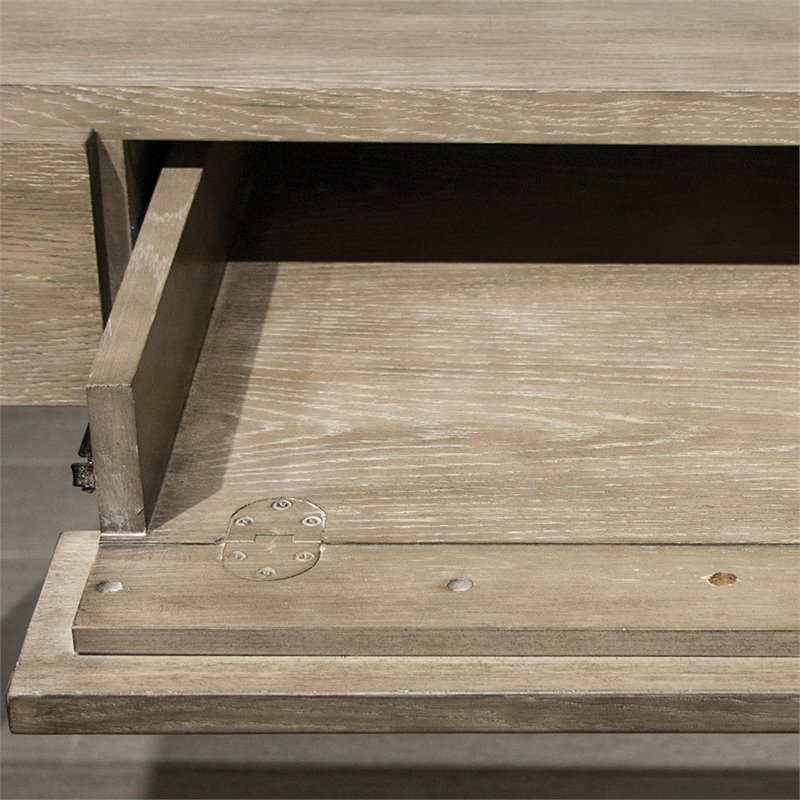 Bowery Hill Contemporary Computer Desk in Natural and Black