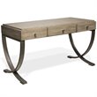 Bowery Hill Contemporary Computer Desk in Natural and Black