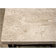 Bowery Hill Contemporary Coffee Table in Alabaster Travertine